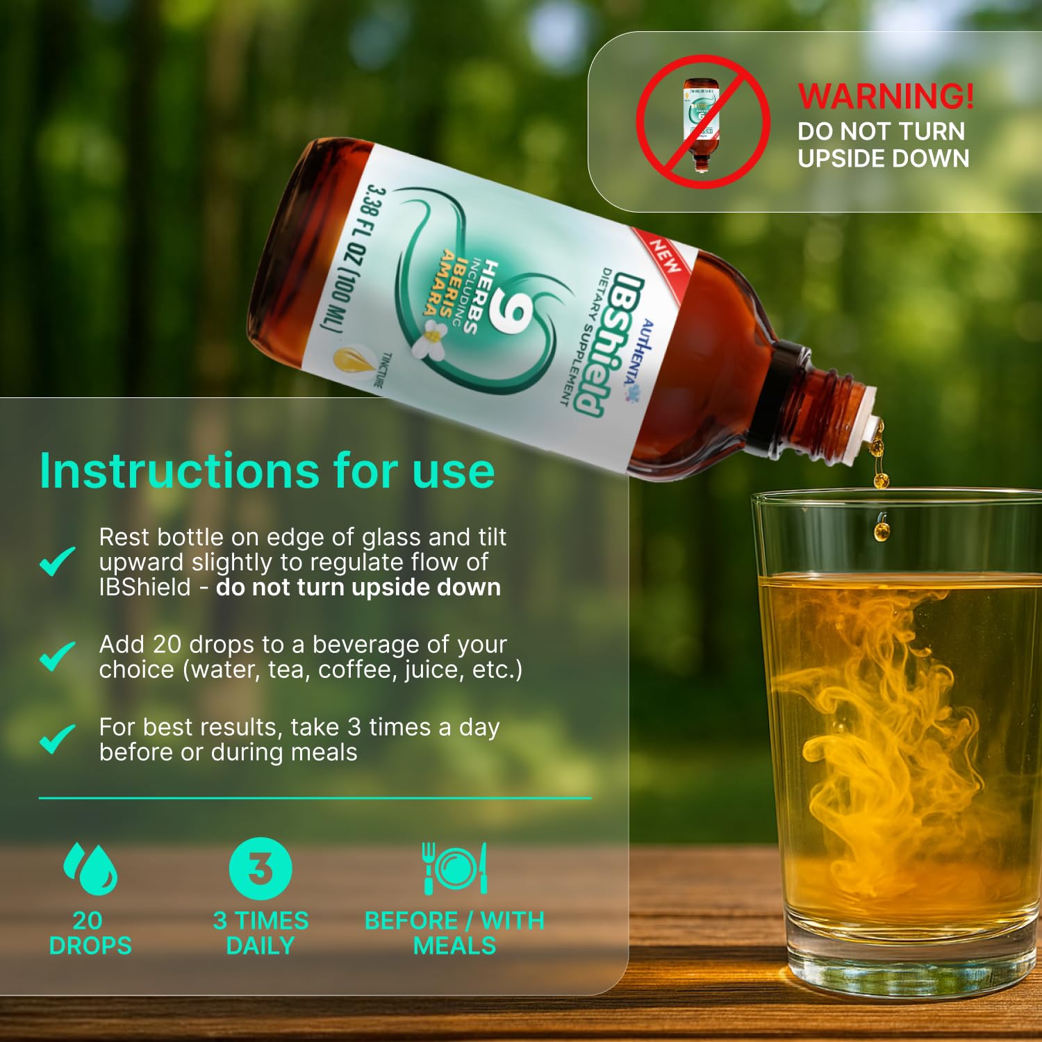 Authenta IBShield Carvi-digeste — aide à un confort post-repas naturel