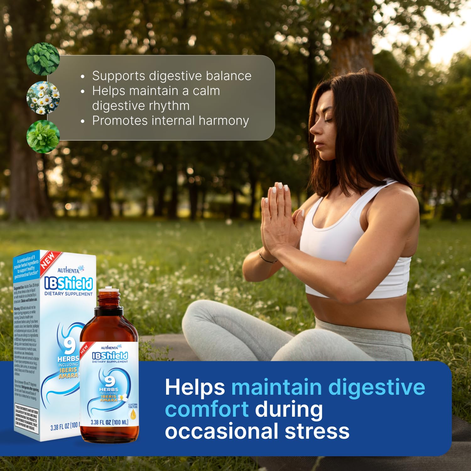 AUTHENTA IBShield, chelidonnee: plante herbacée potentiellement bénéfique pour le confort digestif