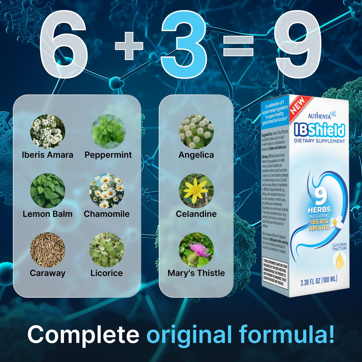 AUTHENTA IBShield, menthe-poivrée: rafraîchissement et calme après le repas