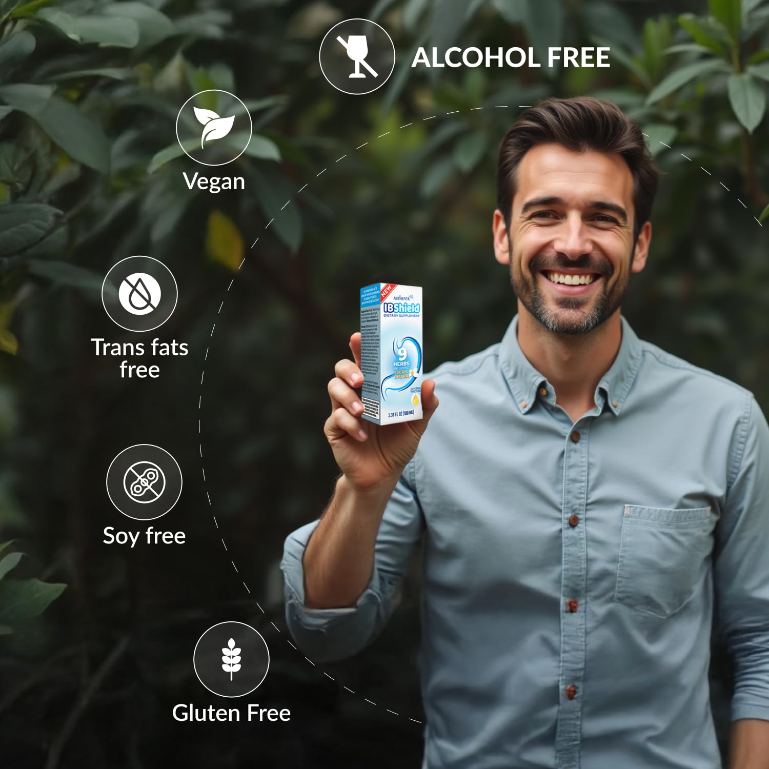 AUTHENTA IBShield, reglisse: douceur naturelle pour le confort digestif