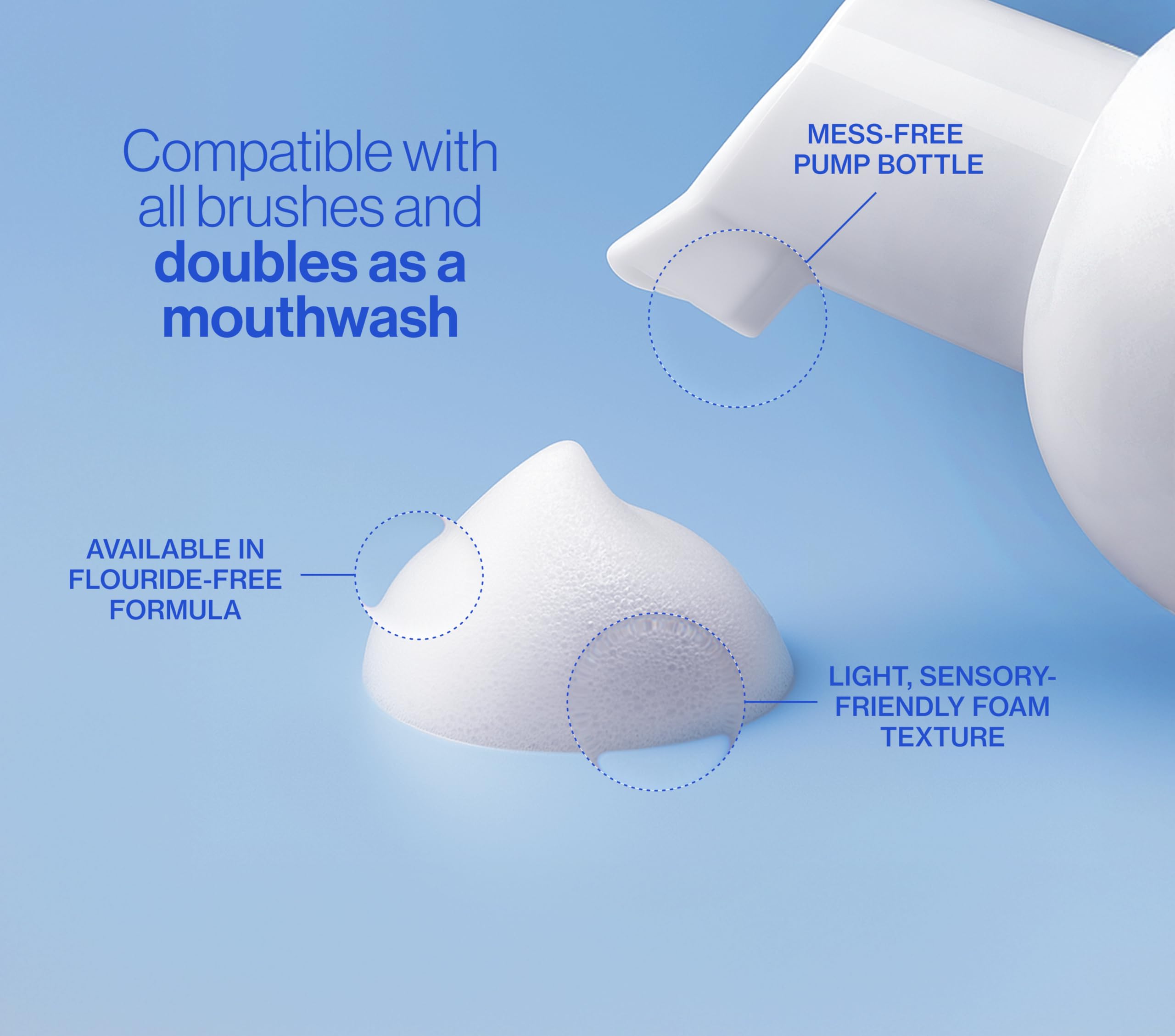 Autobrush dentifrice menthe avec blanchiment léger et nettoyage en profondeur.