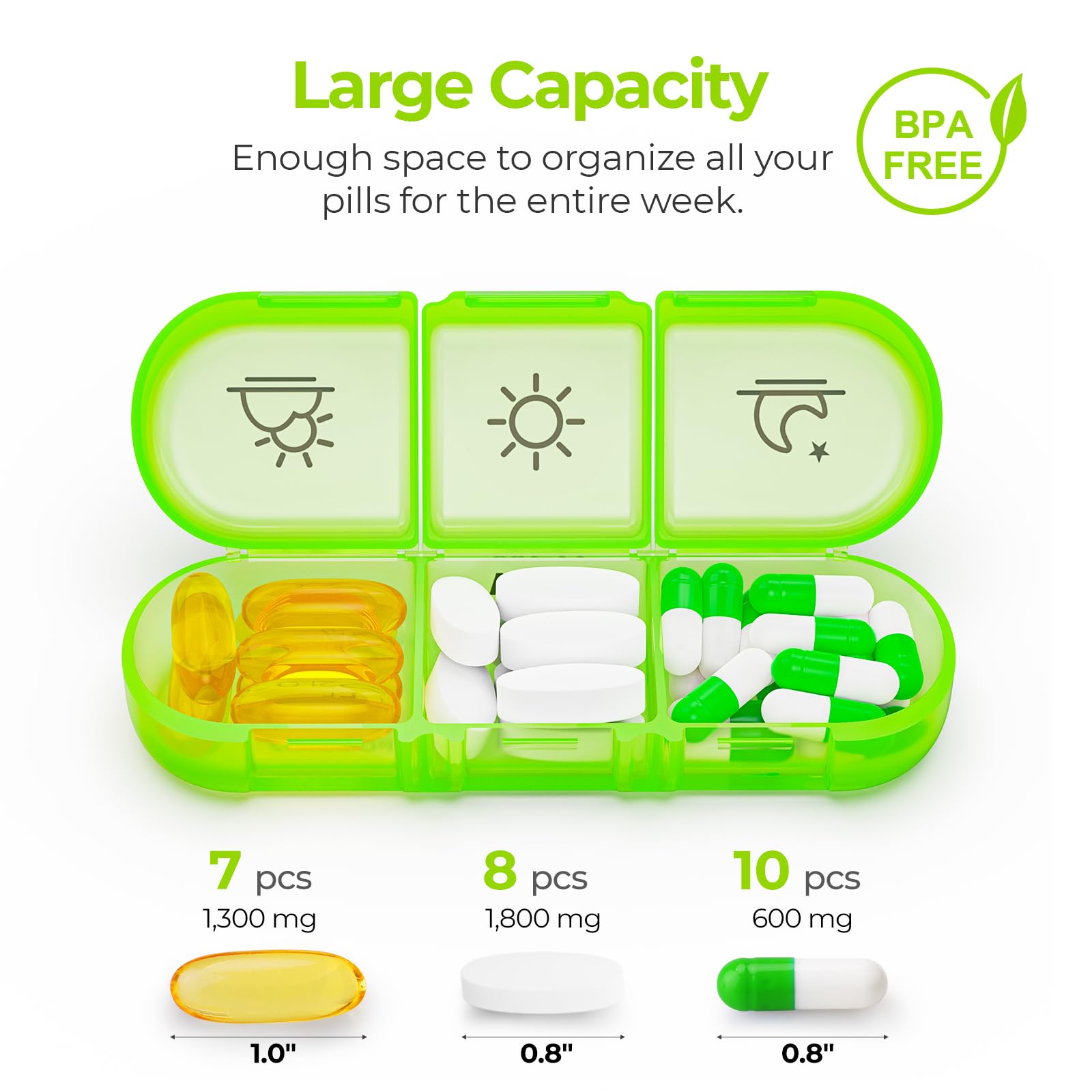 AUVON étui portable sans BPA, sécurité et transport facilité.