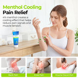 AUVON Gel menthol – application facile sur le genou.