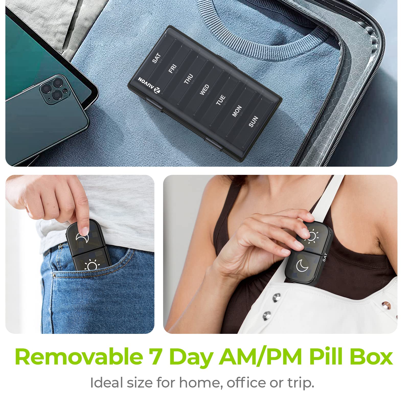 AUVON XL : format compact et portable idéal en voyage.