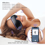 Massage par airbags et vibration du masque Auxoliev pour yeux fatigués.