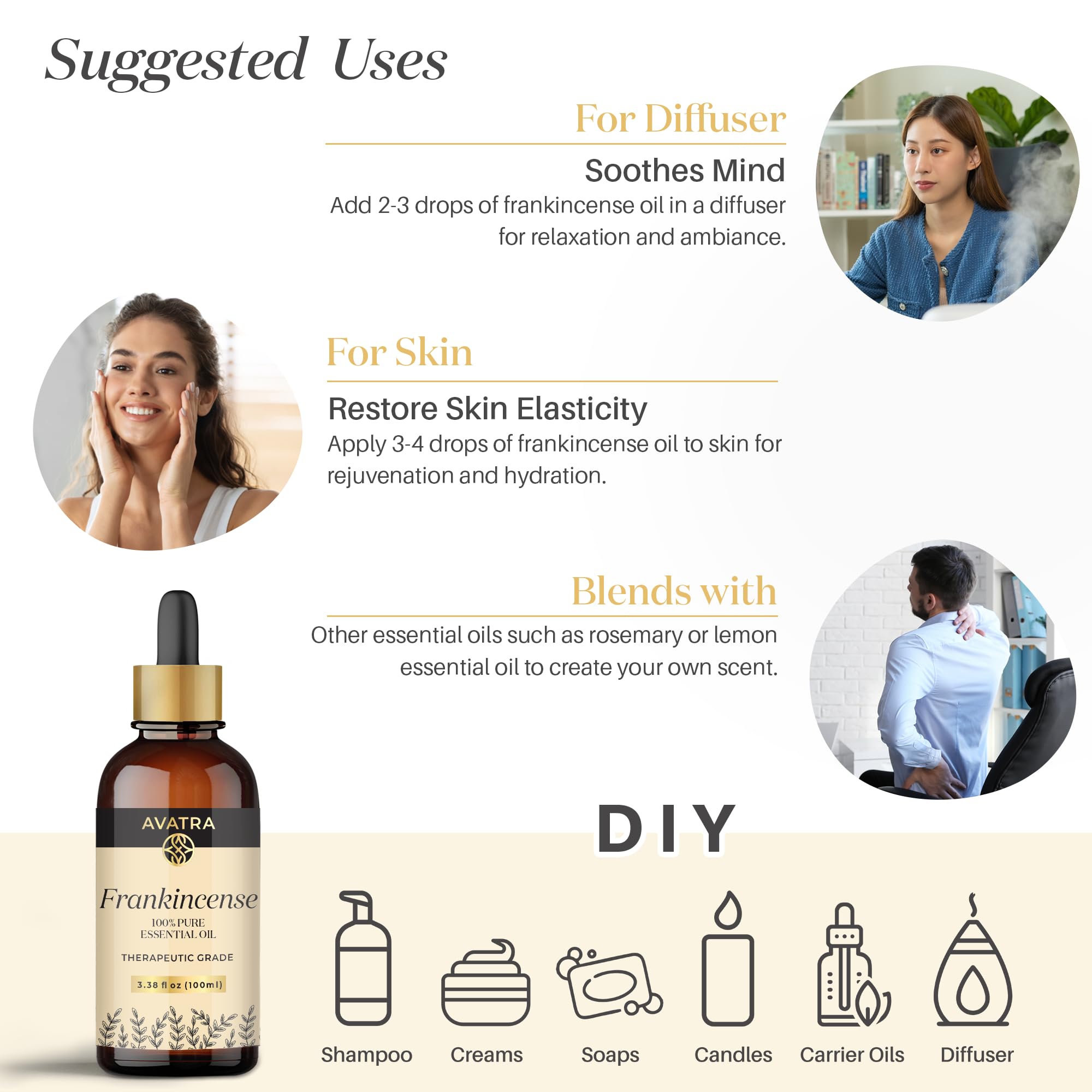 Diffuseur aromatherapie avec AVATRA AYURVEDA encens