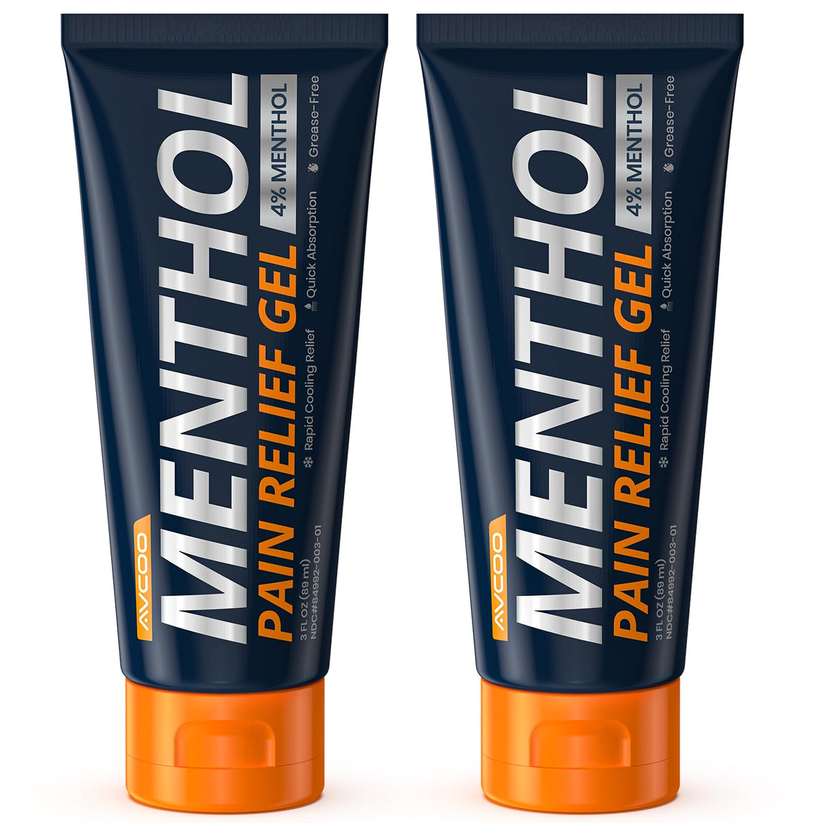 AVCOO Gel Menthol 4% - pack compact pour usage nomade et relief ciblé.