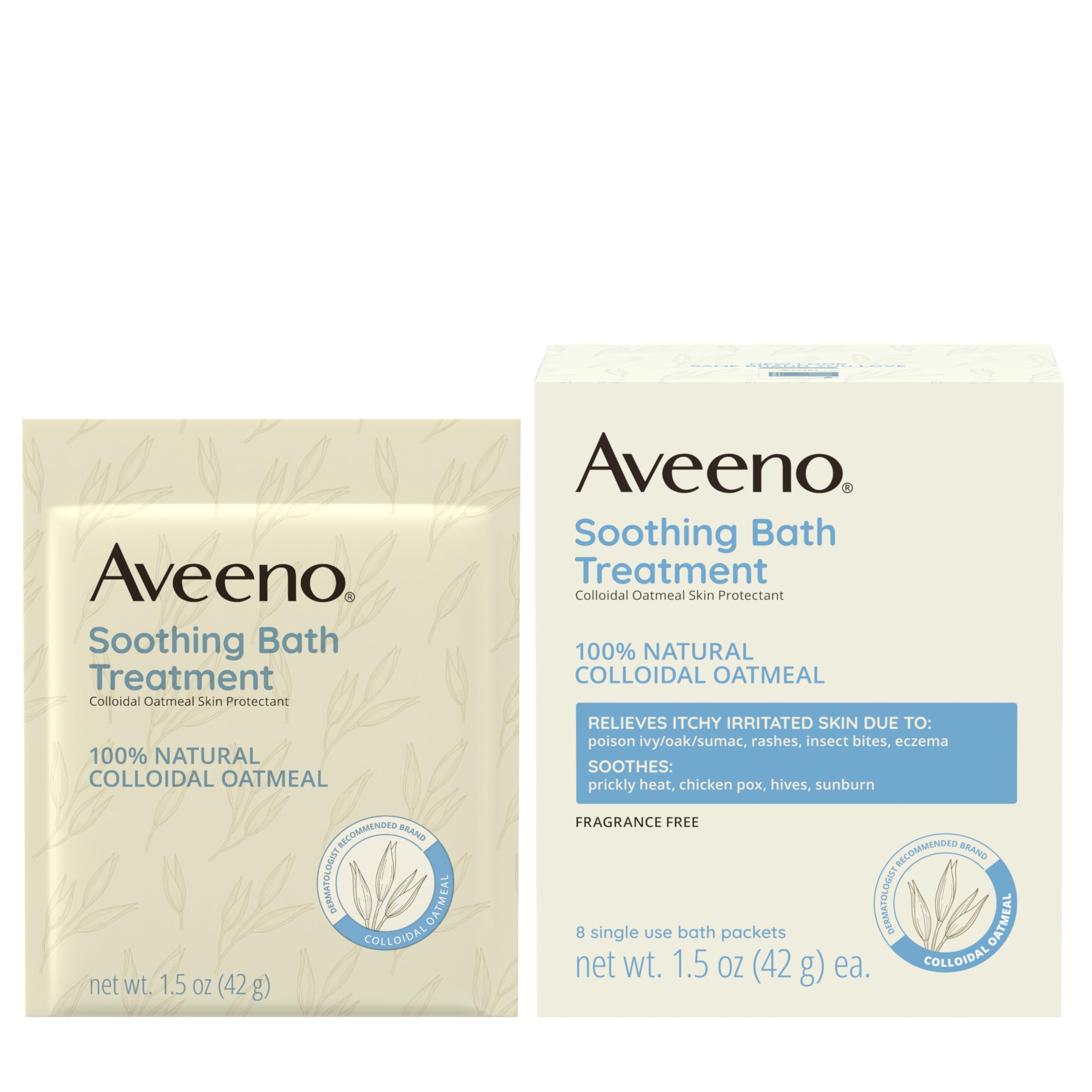 Aveeno bain à l’avoine colloïdale se dissolvant facilement dans l’eau chaude