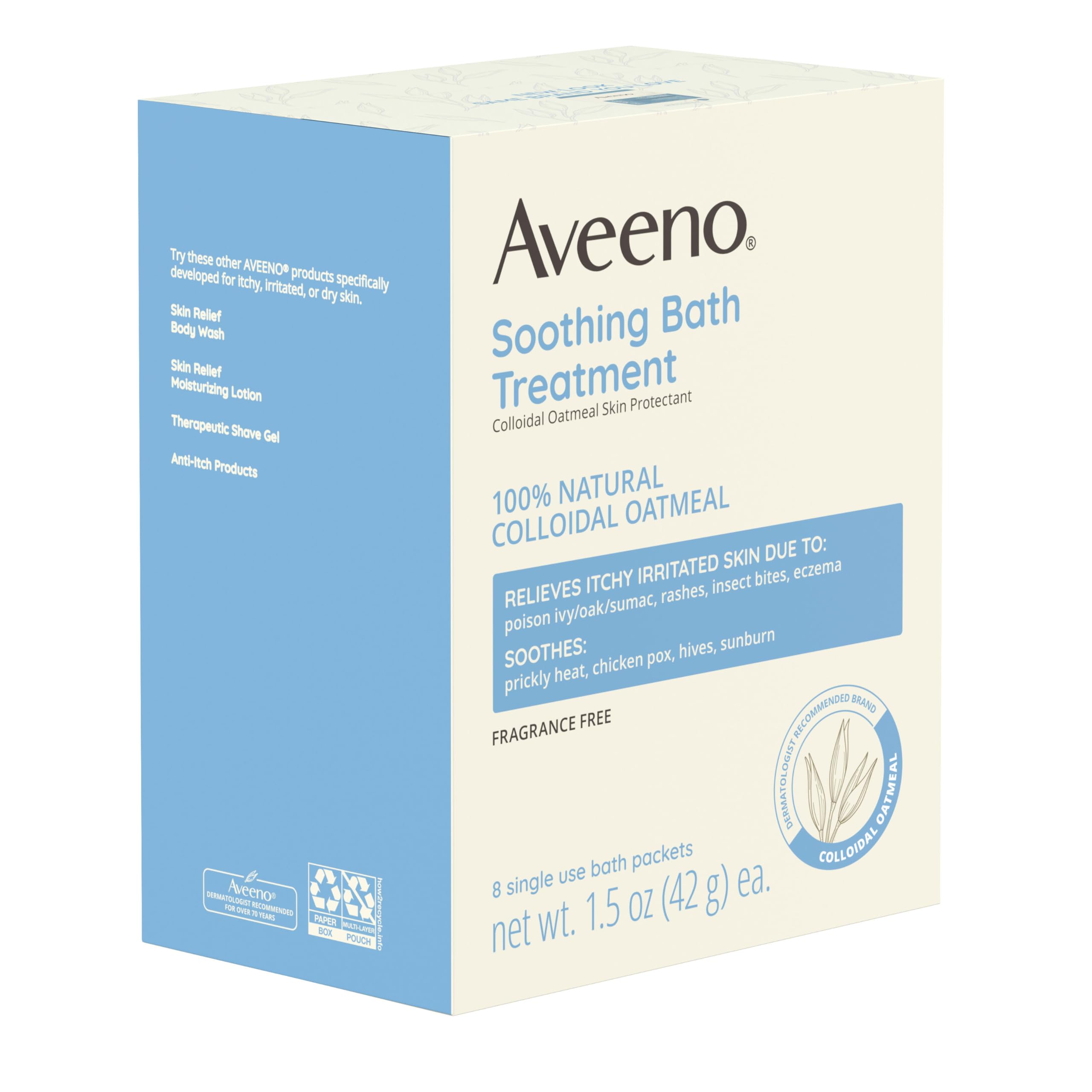 Aveeno formule sans parfum adaptée aux peaux sensibles