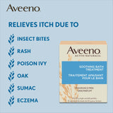 Aveeno peau sensible bain apaisant image montrant l’application douce