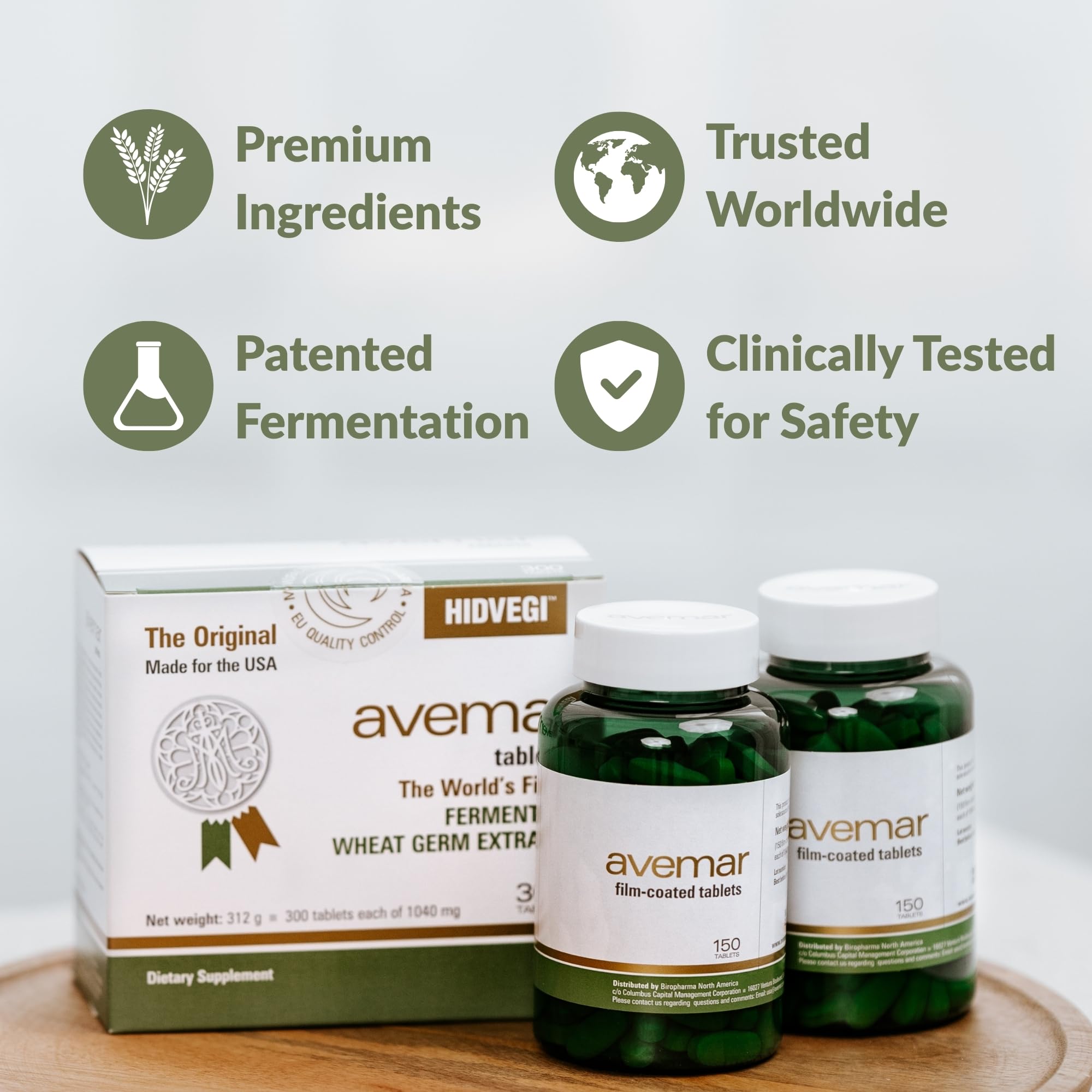Avemar – comprimés énergie et vitalité pour la vie active.