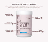 Aventus Booty Pump ingrédients clés démontrant la formule complète.