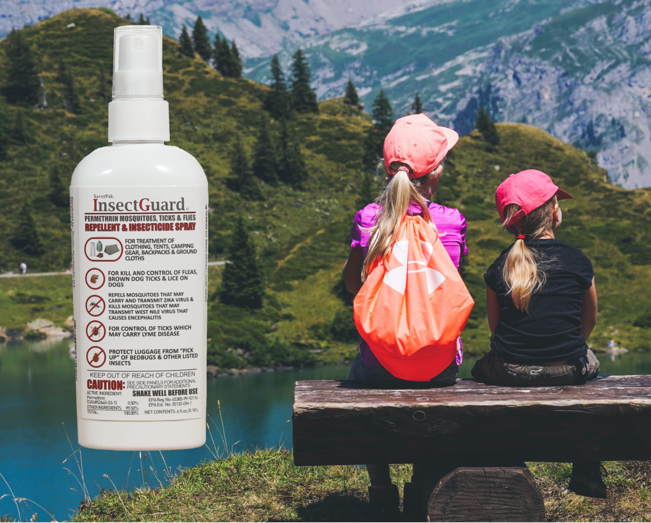 AverPak InsectGuard utilisé sur les filets et tentes pour camping