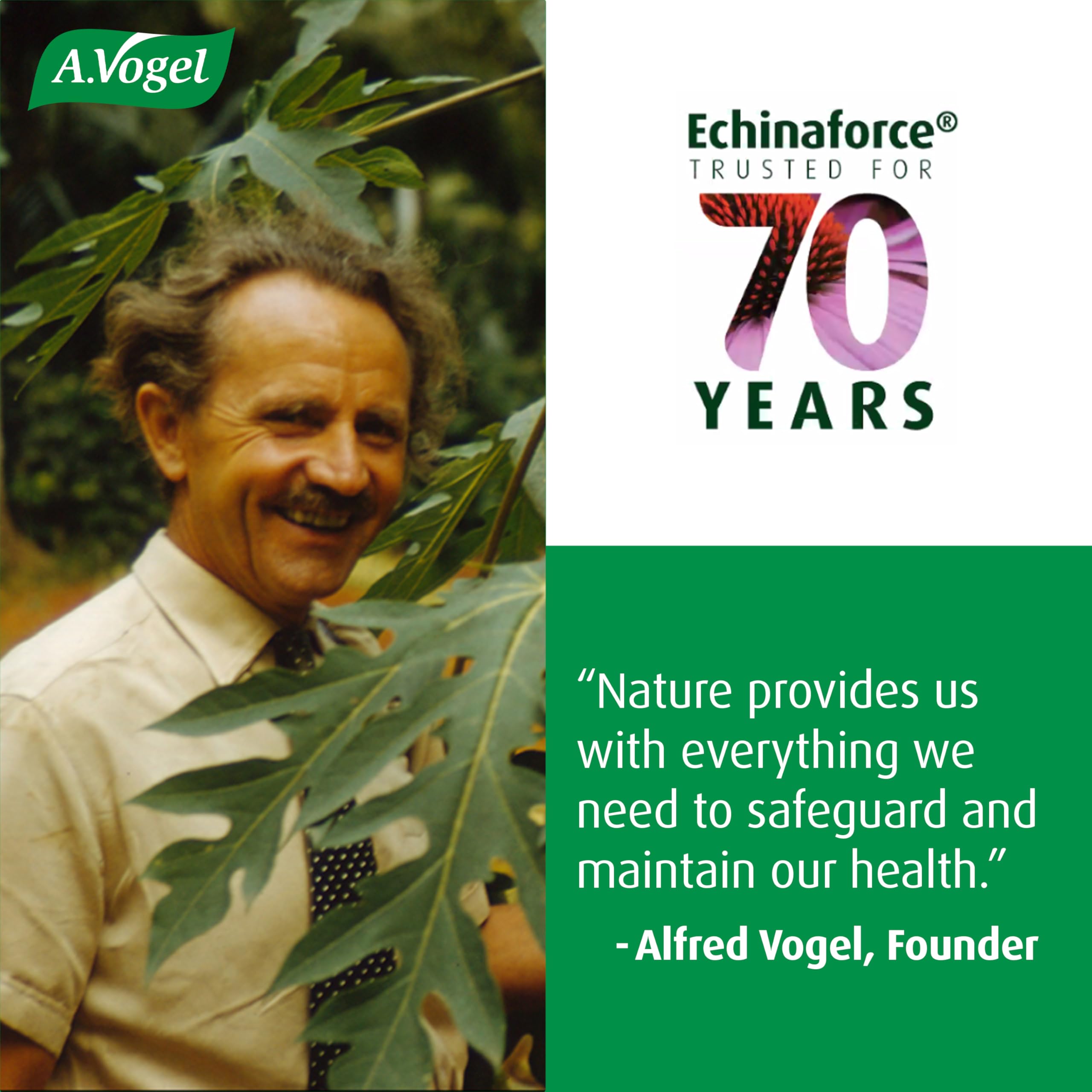 A.Vogel Echinaforce, tradition suisse, expertise de plus de 100 ans.