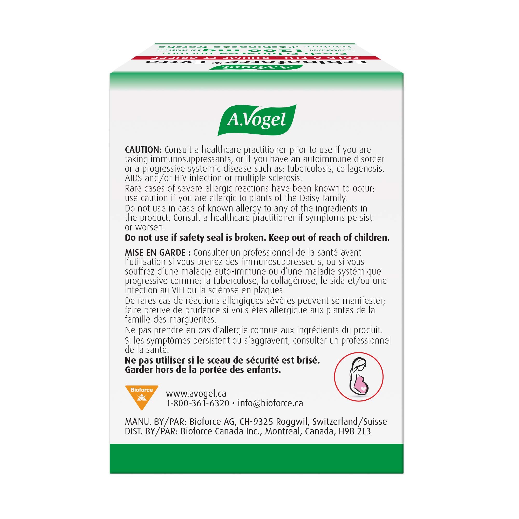 A.Vogel Echinaforce, comprimés pratiques, format à mâcher facile à prendre.