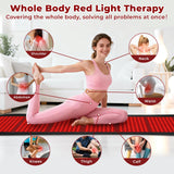 AVZAVZ Tapis lumière rouge avec télécommande pratique pour régler les séances.