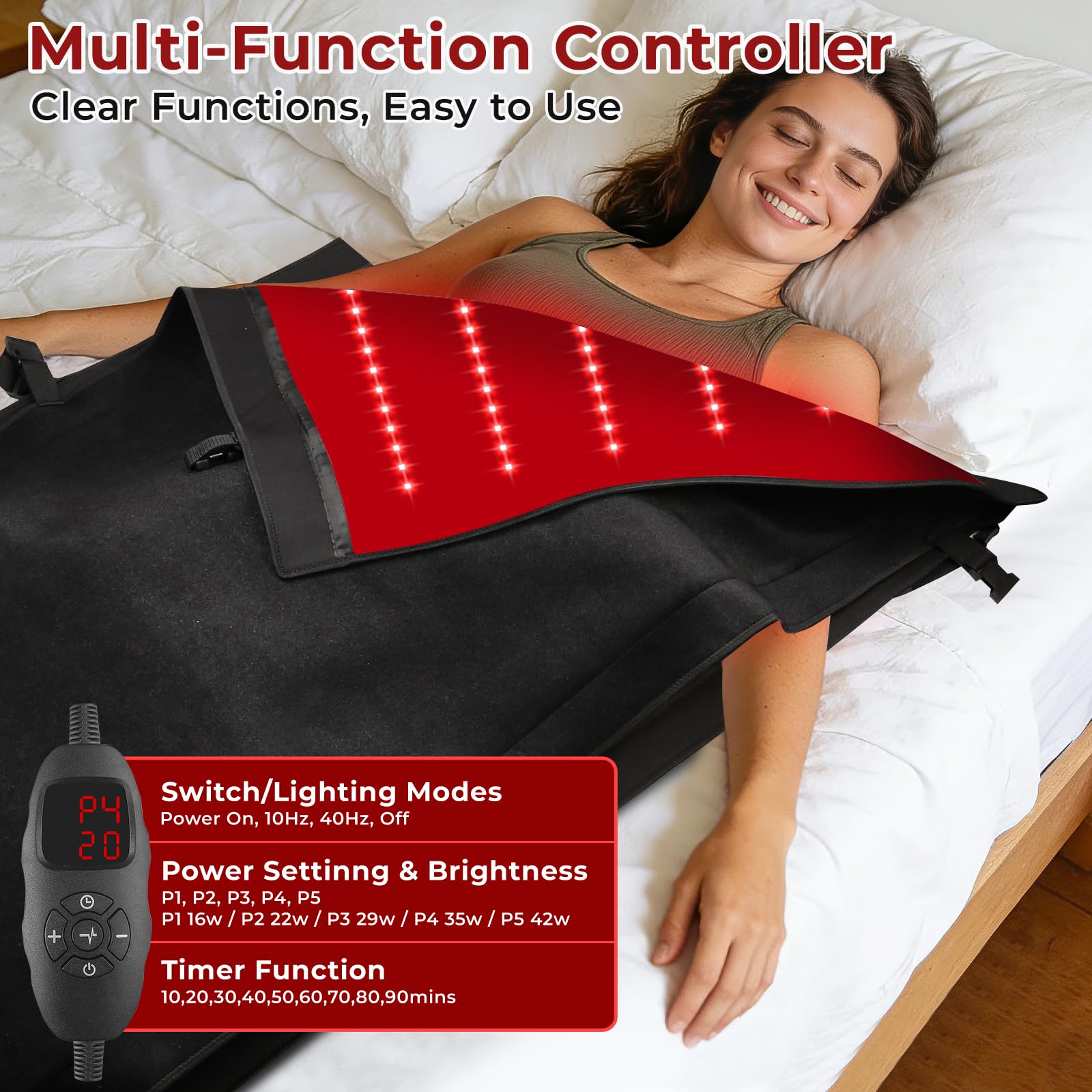 AVZAVZ usage domestique, bien-être à domicile avec lumière rouge.