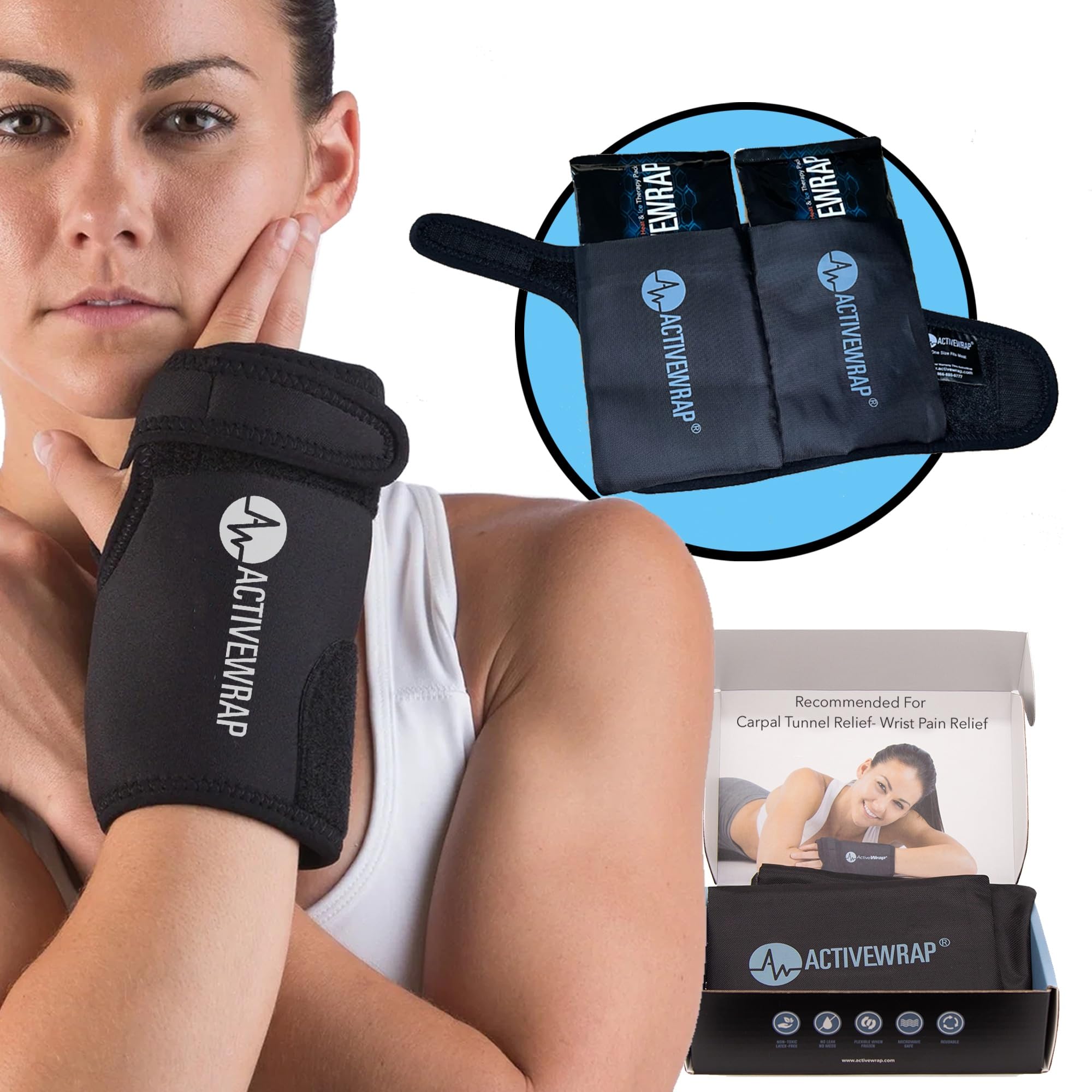 AW ACTIVEWRAP Poignet – gel frais pour une répartition ciblée et apaisante.
