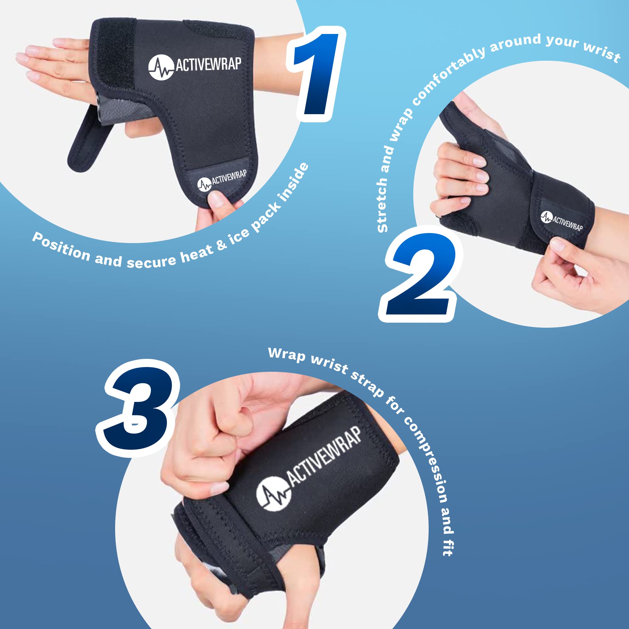 AW ACTIVEWRAP Utilisation quotidienne – confort lors des sessions prolongées.