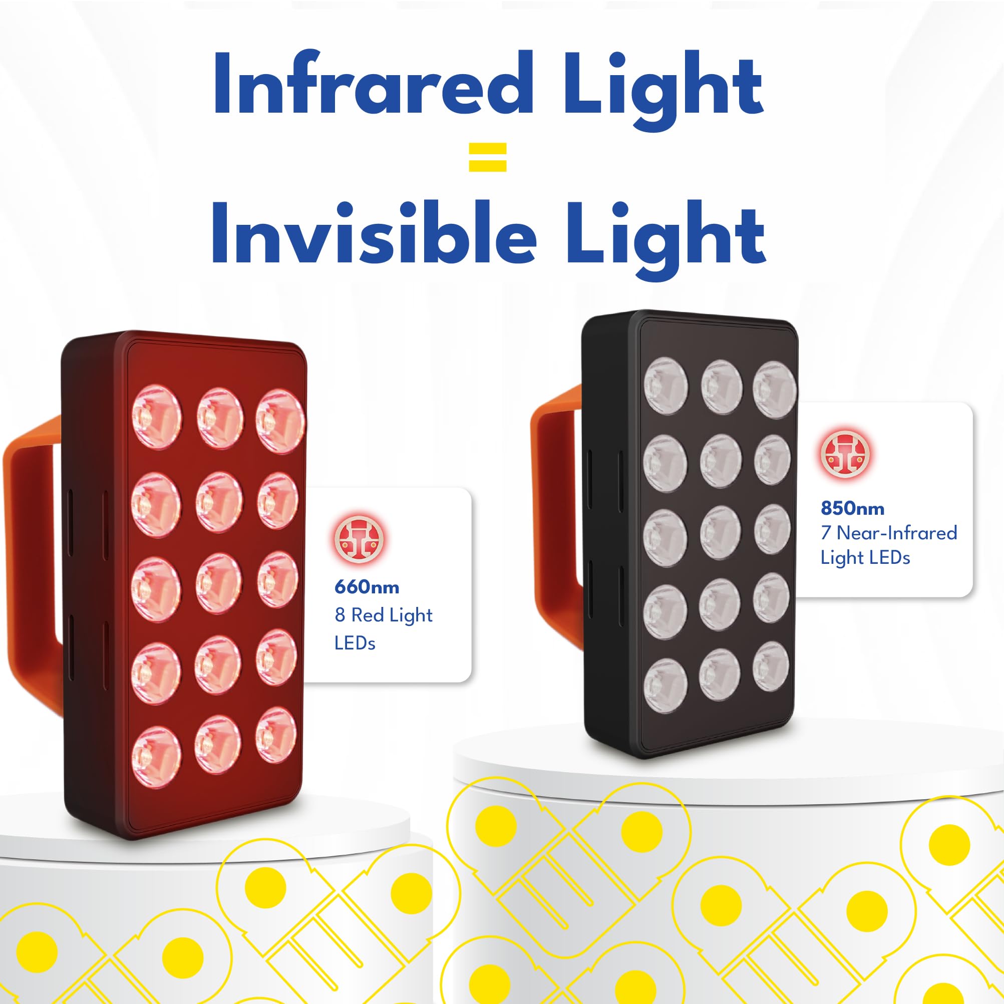 AWA LED double-puce offrant rouge et proche infrarouge.