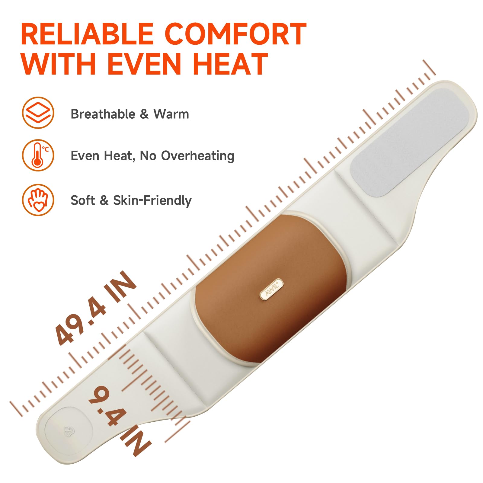 Utilisation polyvalente autour du dos, des jambes et du cou.
