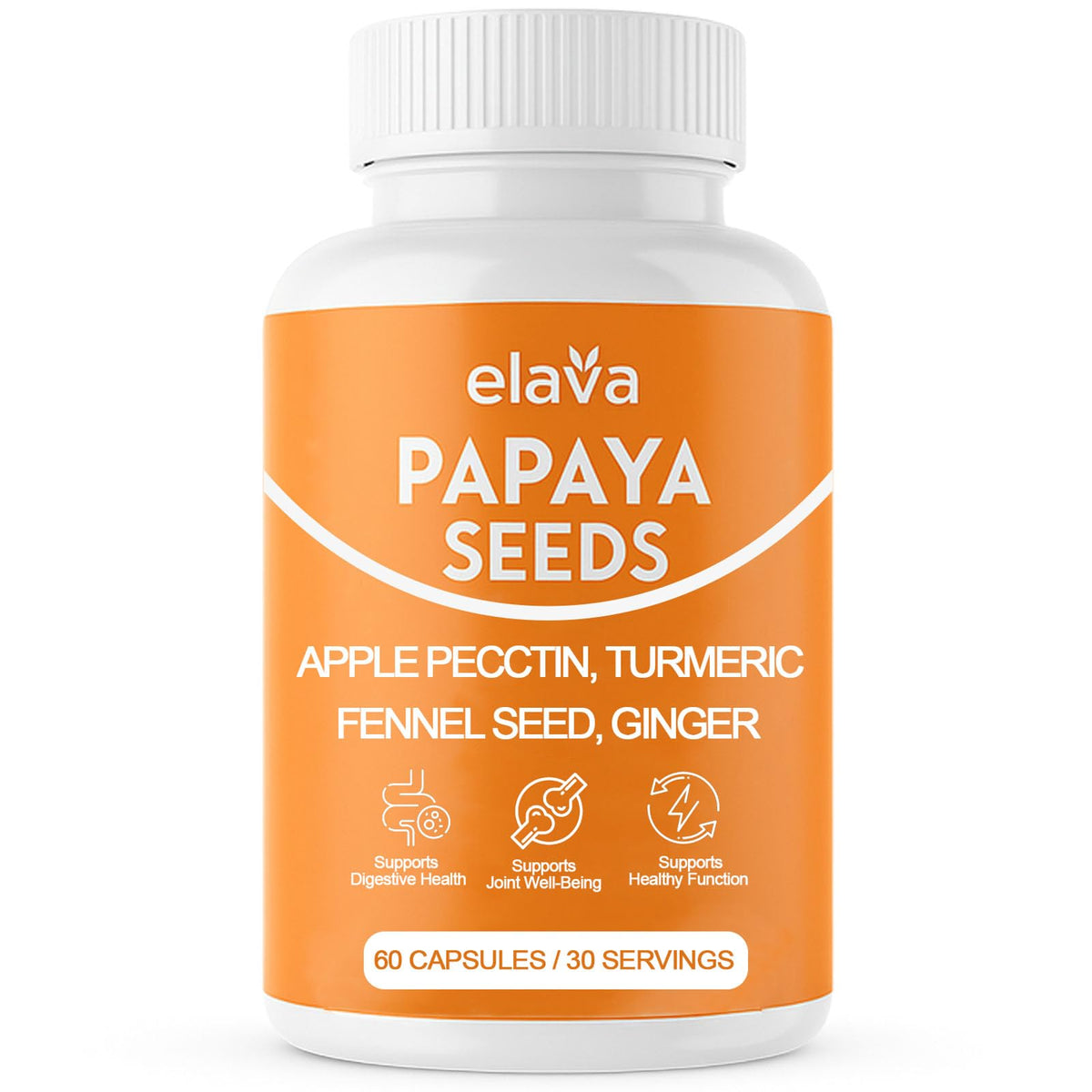 Gélules Awjsde Elava avec papaye et soutien digestif naturel.