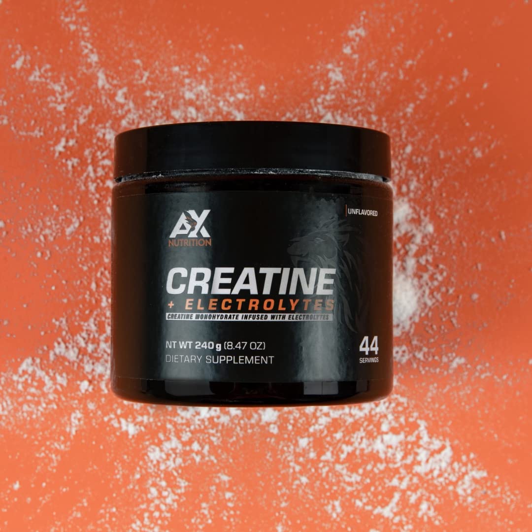 AX Nutrition Creatine + Electrolytes – Cuillère dose pour un dosage rapide et précis.