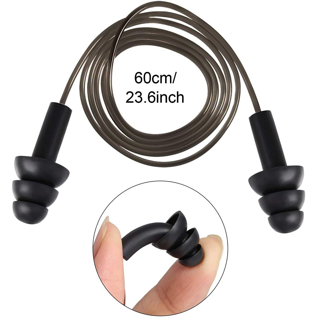 AXBUS bouchons d’oreilles silicone confort ergonomique pour étude ou travail