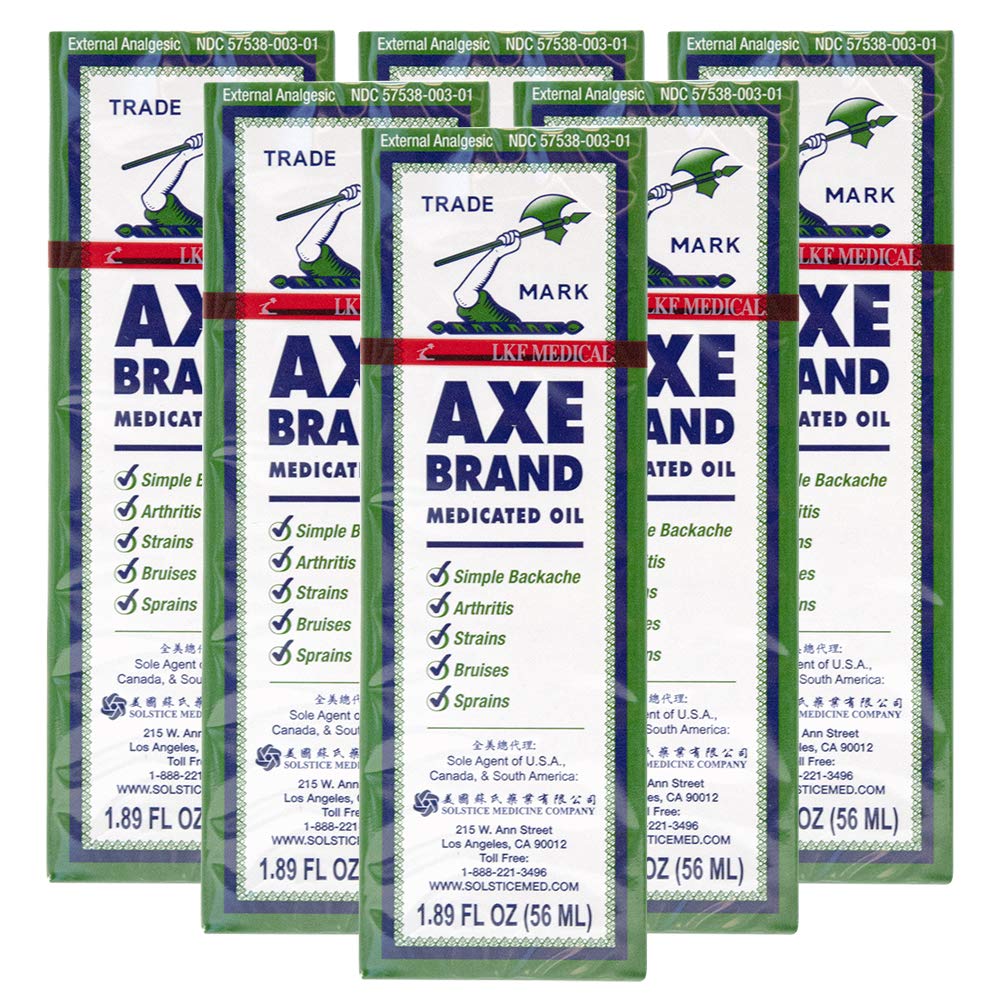 AXE Huile Médicamenteuse : bouteille prête pour un massage ciblé.