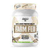 Axe & Sledge Farm Fed Protéine Isolate – bouteille montrant une source protéique pure pour récupération musculaire