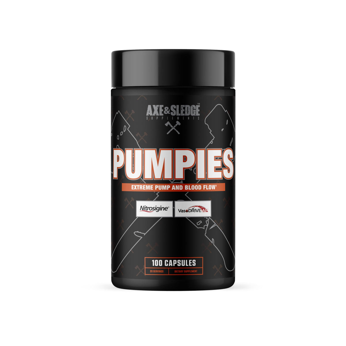 Axe et Sledge PUMPIES : bouteille prête à l'emploi, pompes musculaires pendant l'entraînement.