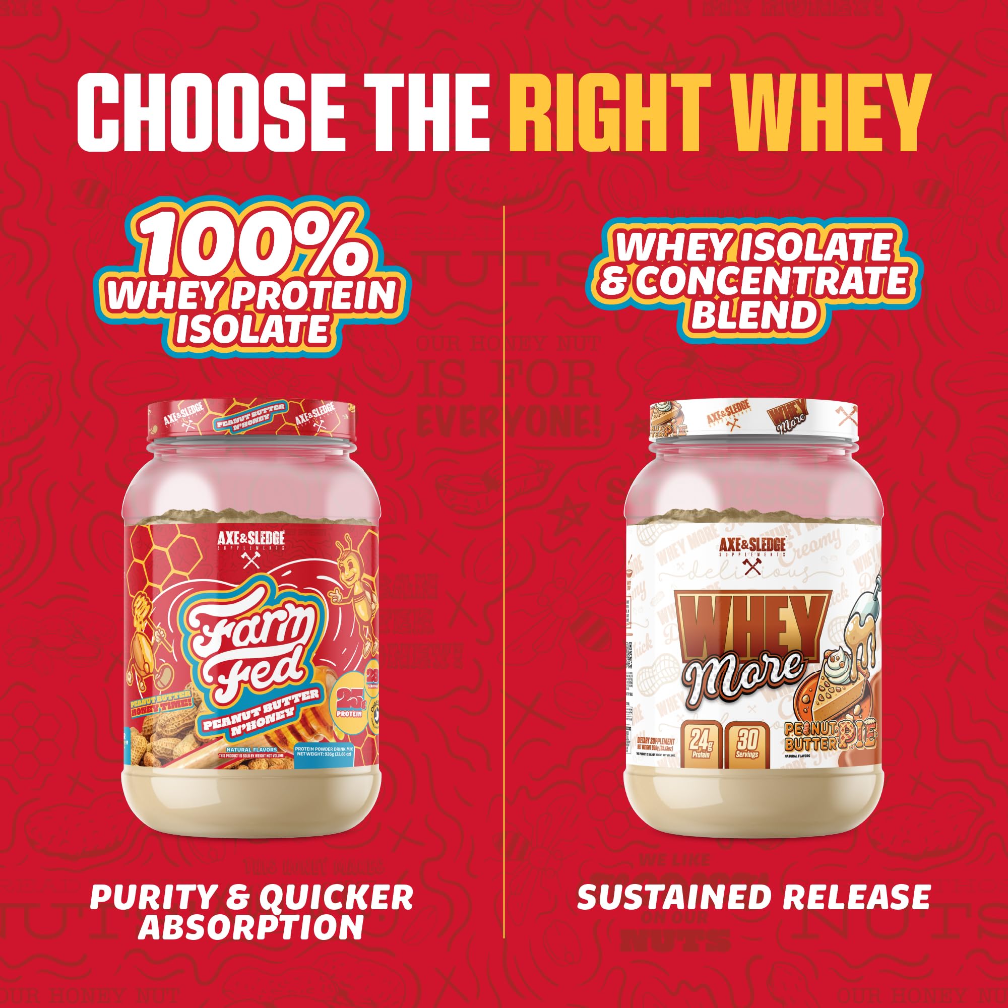 Axe & Sledge Farm Fed – enrichi en enzymes digestives pour absorption.