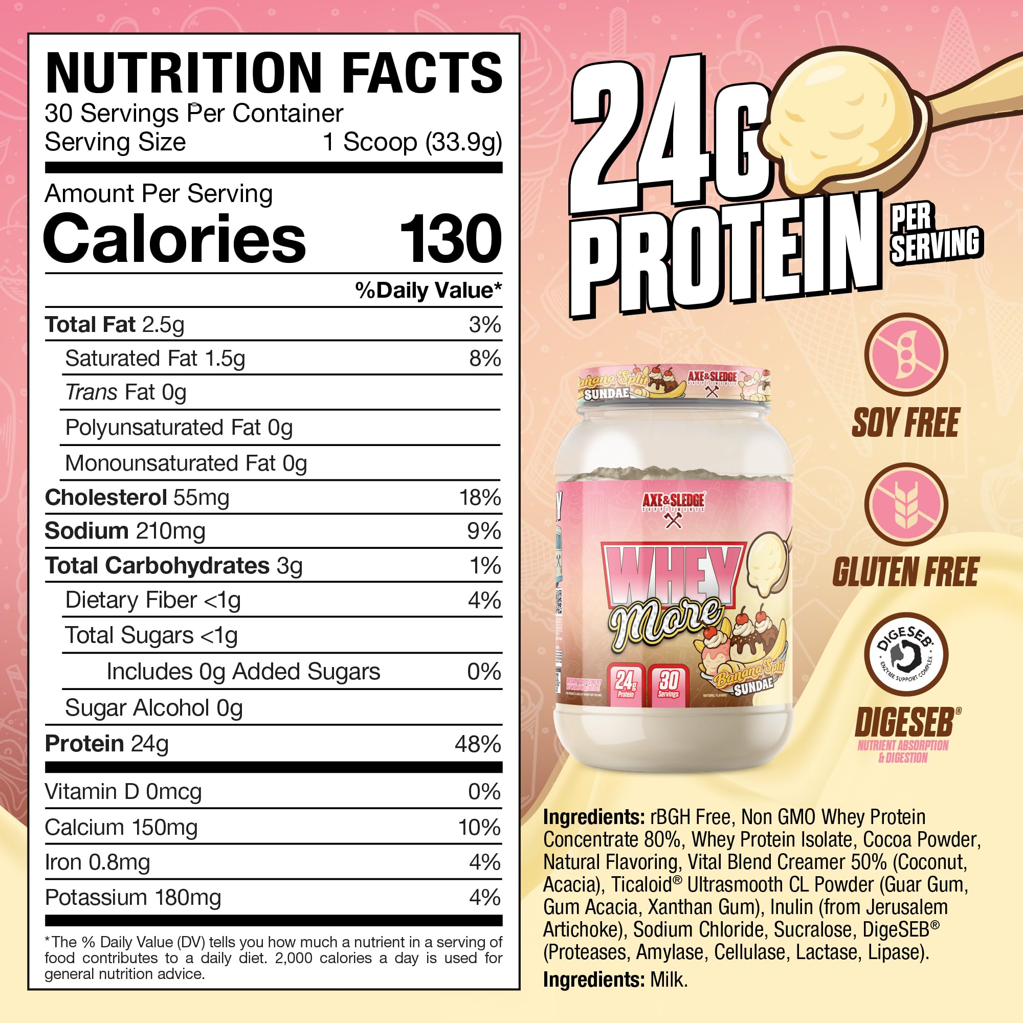 Poudre WHEY MORE crème, parfait pour des shakes riches en saveur