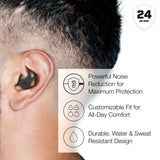 AXIL X20 embouts mousse moyens: réduction du bruit modulable pour diverses oreilles.