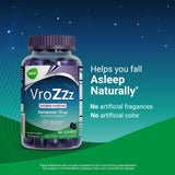 AXIV VroZzz Gommes - melatonine-10mg, peut soutenir le rythme veille-sommeil.