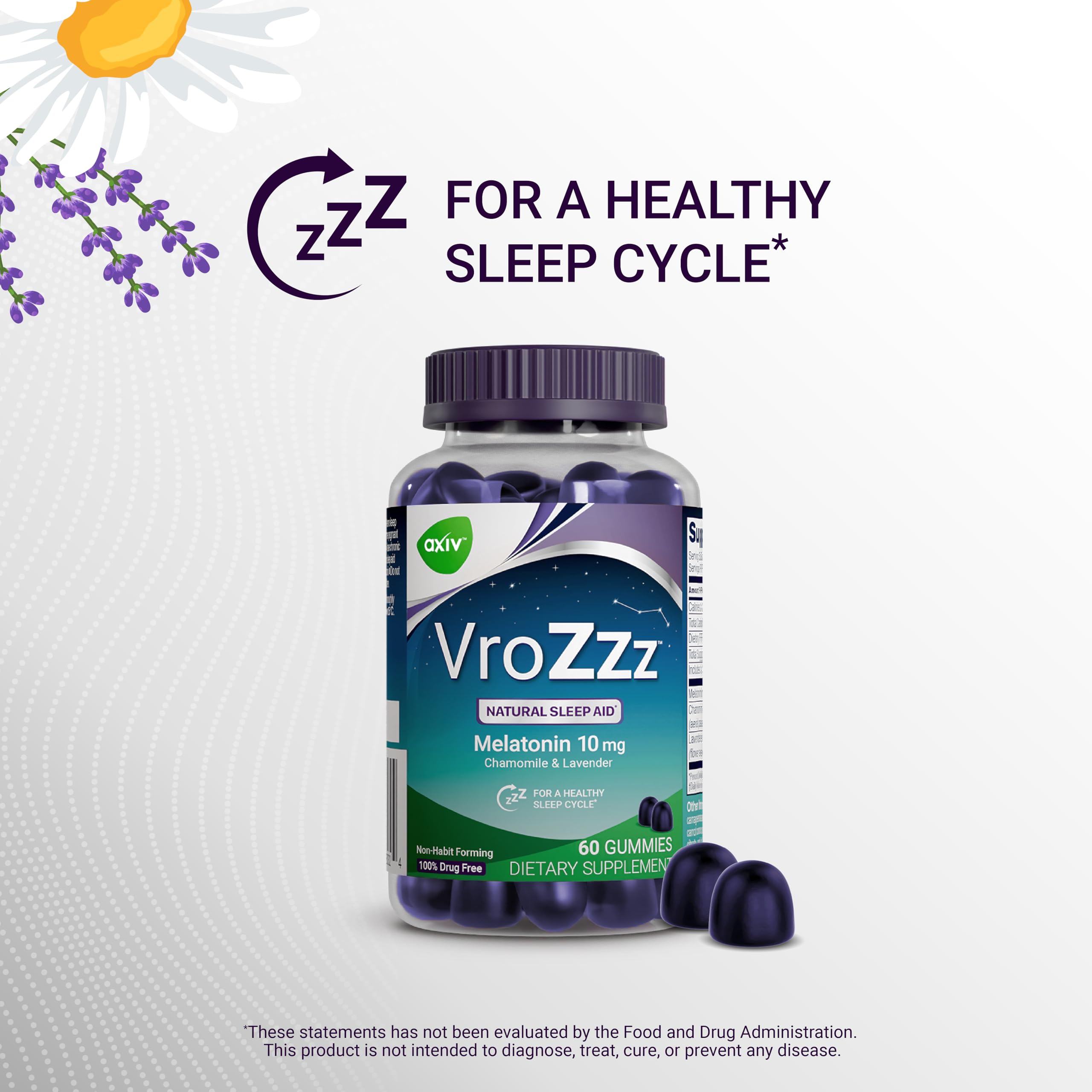 AXIV VroZzz Gommes - utilisation en soirée, esprit calme avant le coucher.