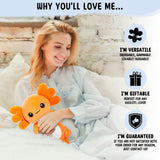 Peluche axolotl compacte idéale pour le sac
