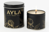AYLA ROSE – Bougie soja longue durée, 40–50 heures pour votre routine