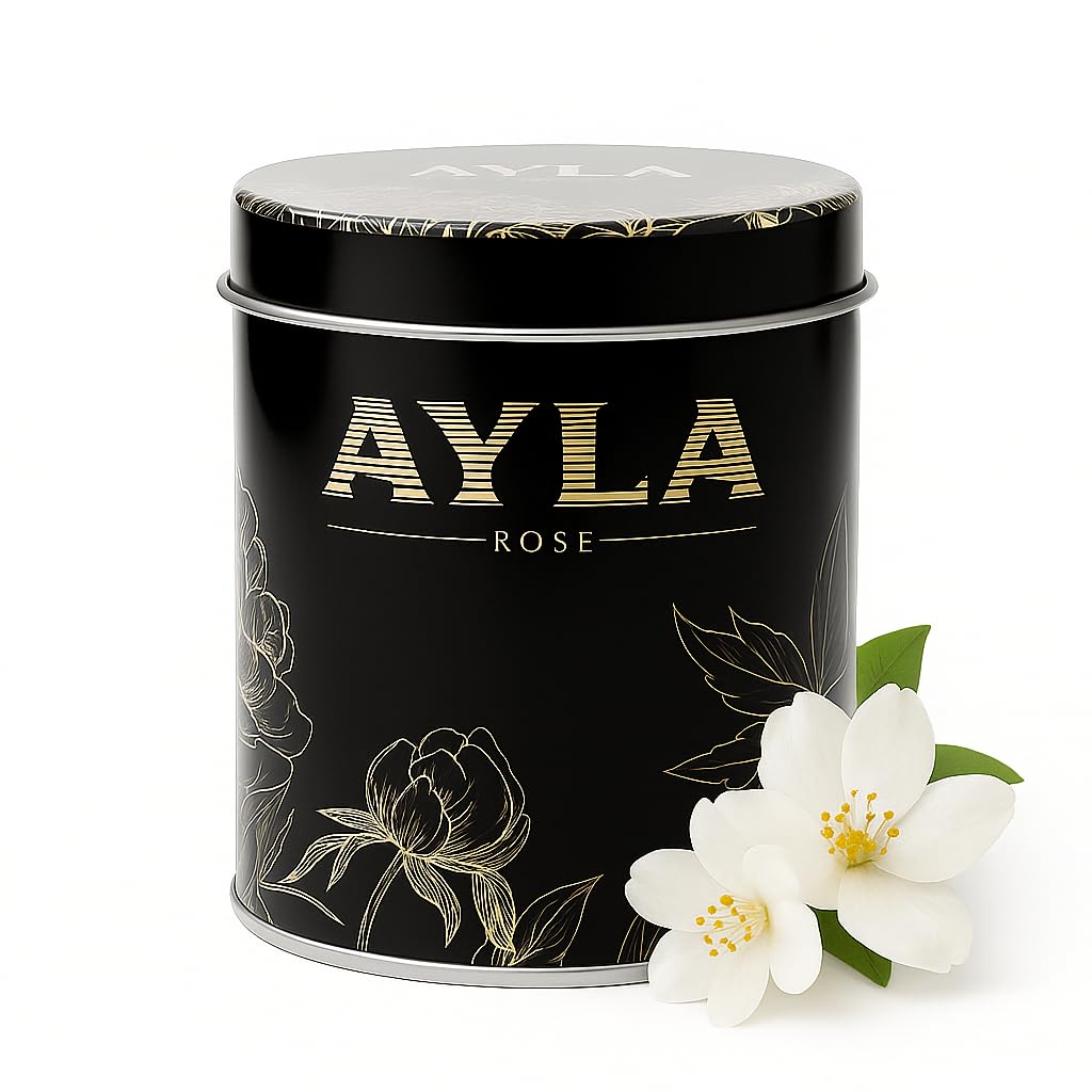 AYLA ROSE – Emballage tin réutilisable, décor minimaliste et pratique