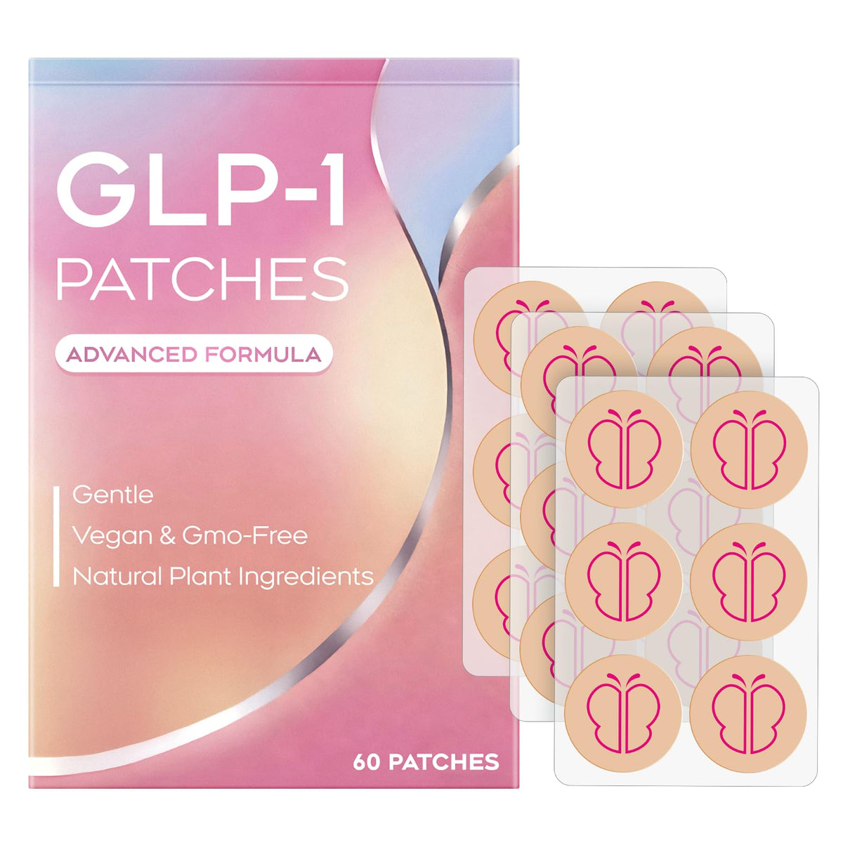 AYOJOY GLP-1 patches, boite 60 patches, pratique et discrète pour usage quotidien.