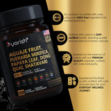 Ingrédients naturels Ayorish: assemblage harmonieux pour votre routine.