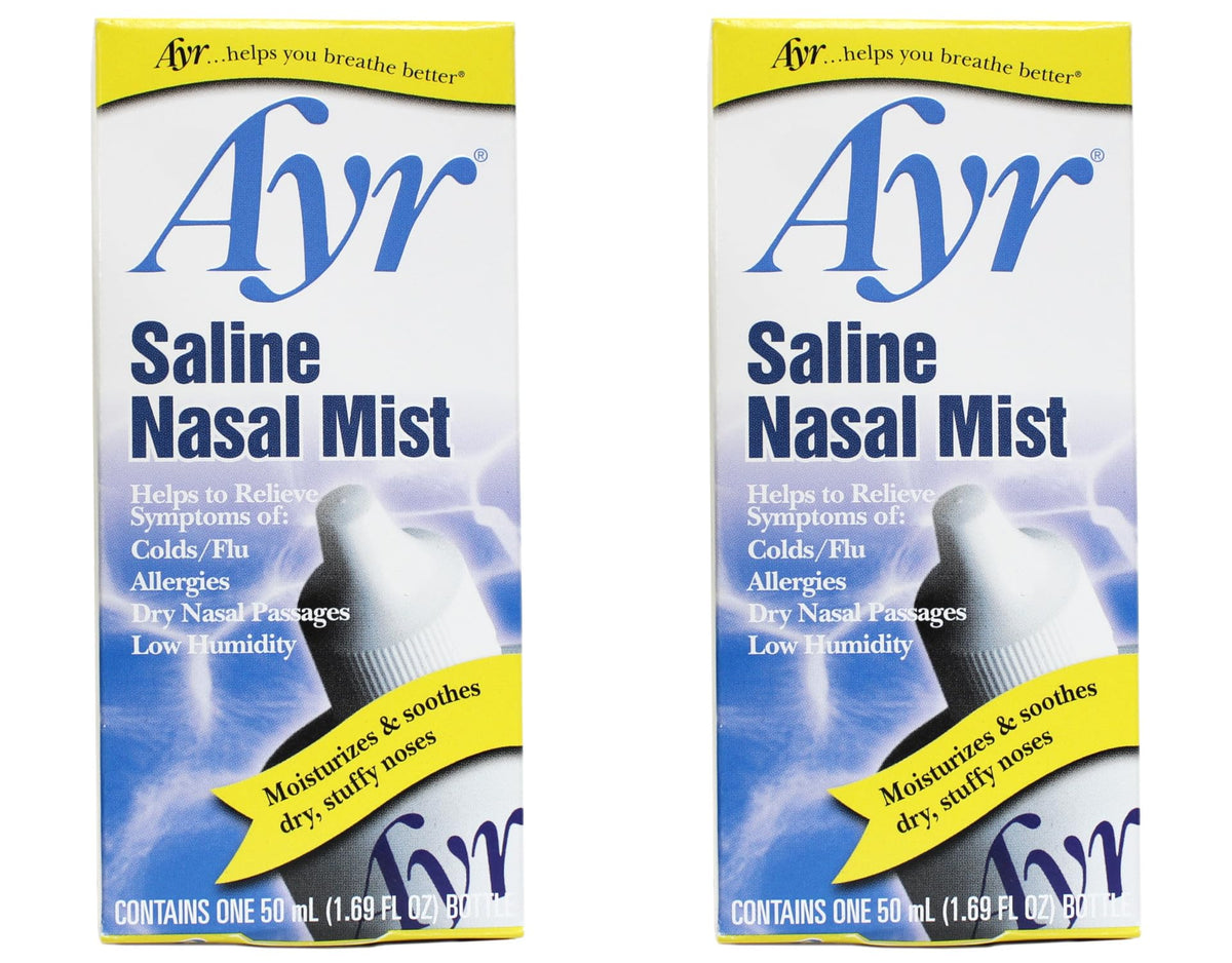 AYR bouteille saline nasal 50 ml pour hydrater et rincer les voies nasales.