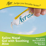 Humidité nasale améliorée grâce au gel salin AYR.