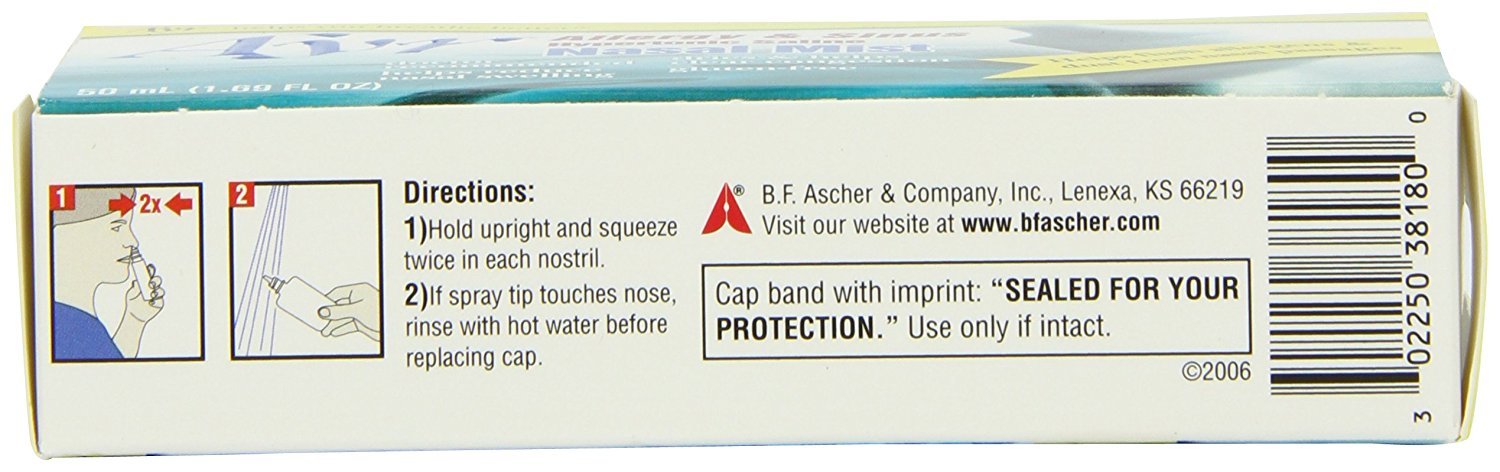 AYR pack 4 bouteilles 50 ml, solution saline pratique pour usage quotidien