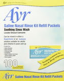 AYR rinçage nasal salin, sachets de remplissage pratiques pour un confort quotidien