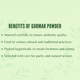 AYURVEDASHREE gurmar-poudre-dosage-cuillere doser facilement dans une boisson chaude.