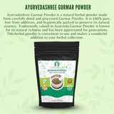 AYURVEDASHREE Gymnema sylvestre-poudre-digestion améliore potentiellement l'assimilation des repas.
