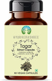 AYURVEDASHREE Tagar extrait: capsules végétariennes faciles à avaler pour le bien-être nocturne