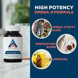 Gélules Ayush Herbs High Omega 3 en triglycérides naturels pour une meilleure absorption.