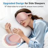 Sangle réglable du masque Azang rose, maintien stable sans tirer les cheveux.